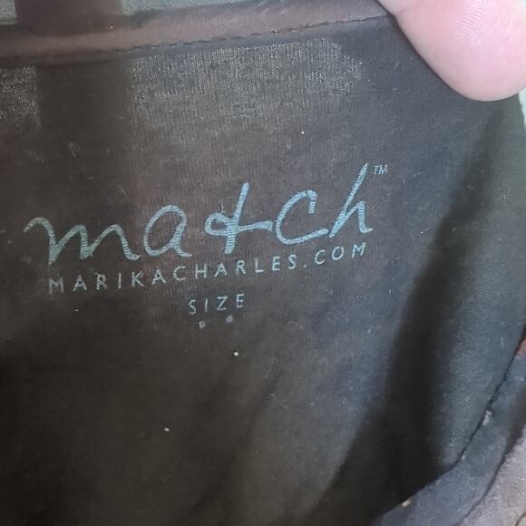 ma+ch Marika Charles Womens Dress 2 Medium Hand Dyed Silk Supima Ethereal Artsy - Picture 7 of 8